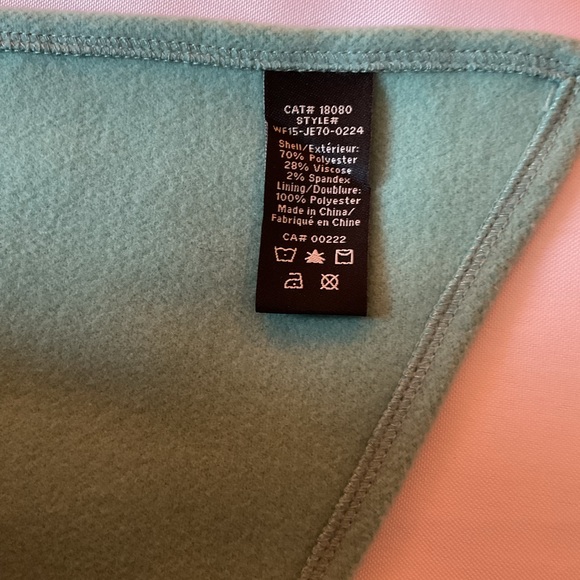 Jessica Light Aqua Stand Up Collar Jacket with Scarf Size 6 - Picture 15 of 16